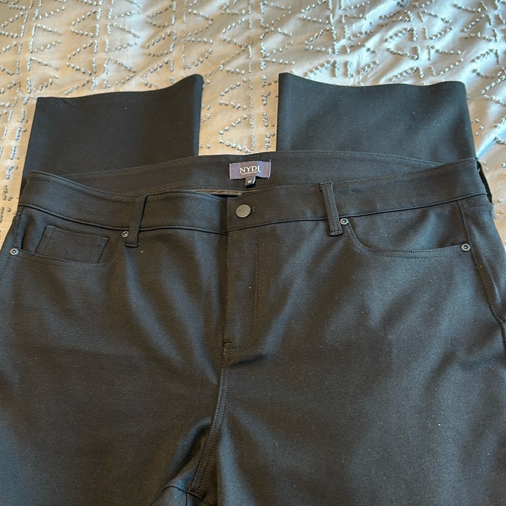 NYDJ Black Straight Leg Ponte Pants